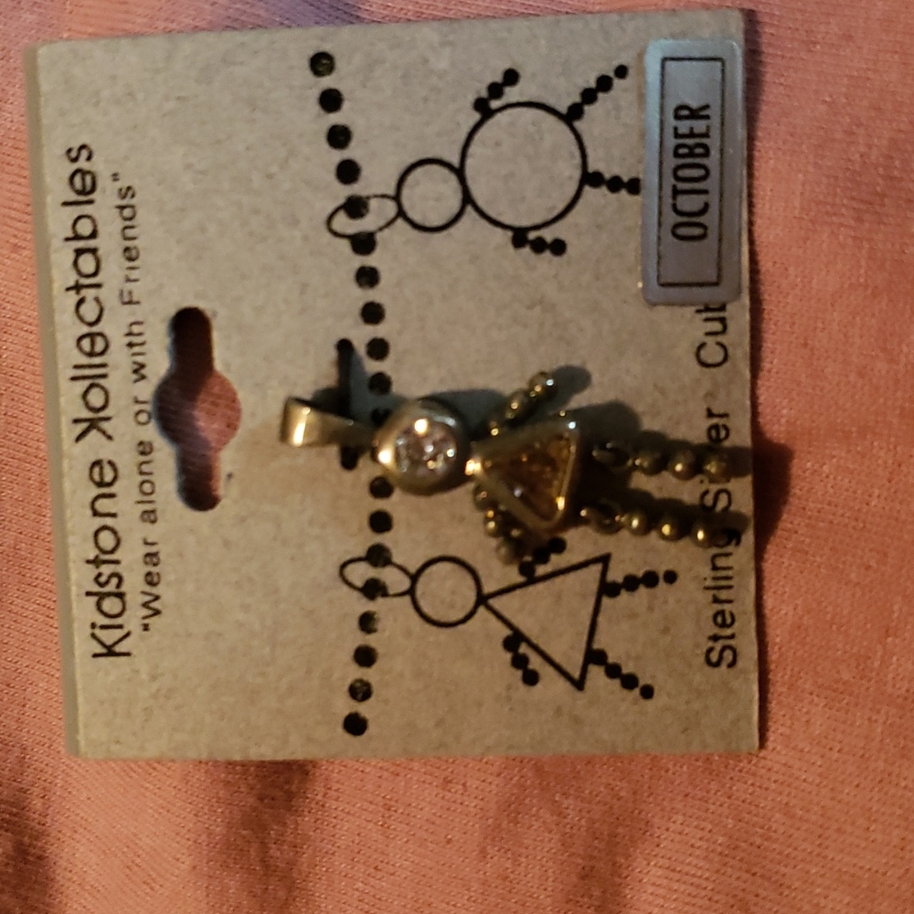 NWT Kidstone Kollectables October Girl Pendant